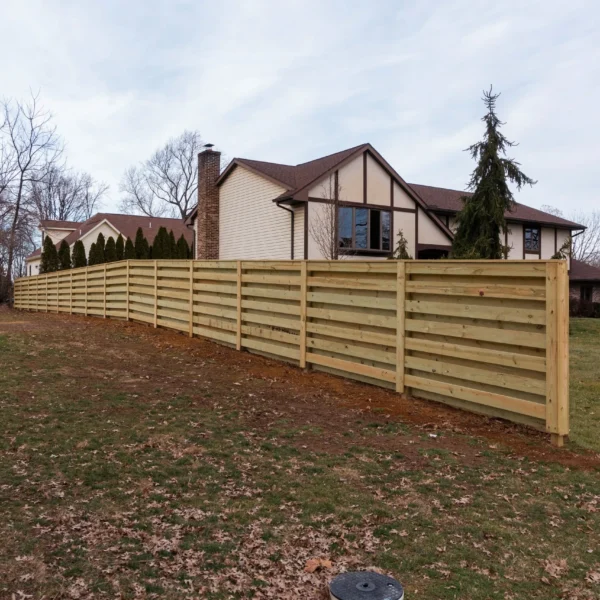 Horizontal Shadowbox Fence