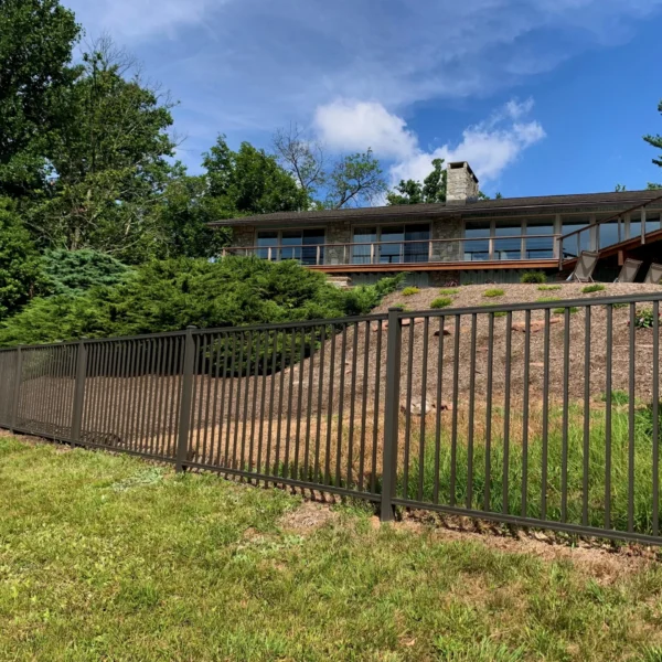 Regis 4220 Textured Bronze Aluminum Fence