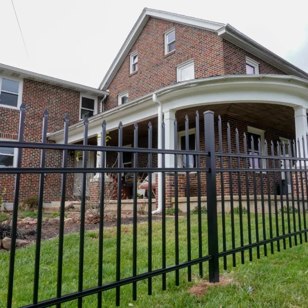 Concave Regis 3131 Aluminum Fence with Spear Tops