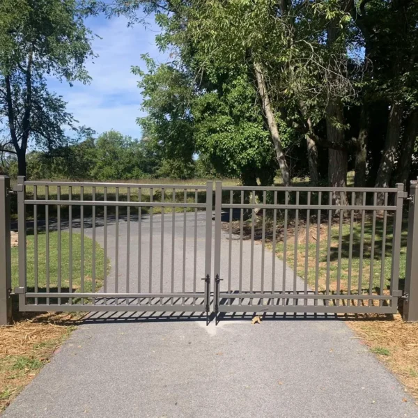 Textured Bronze Aluminum Gate