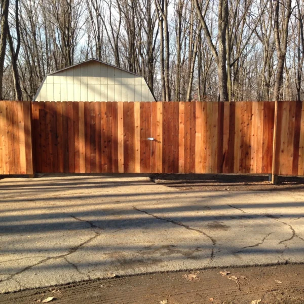 Cedar Privacy Slide Gate
