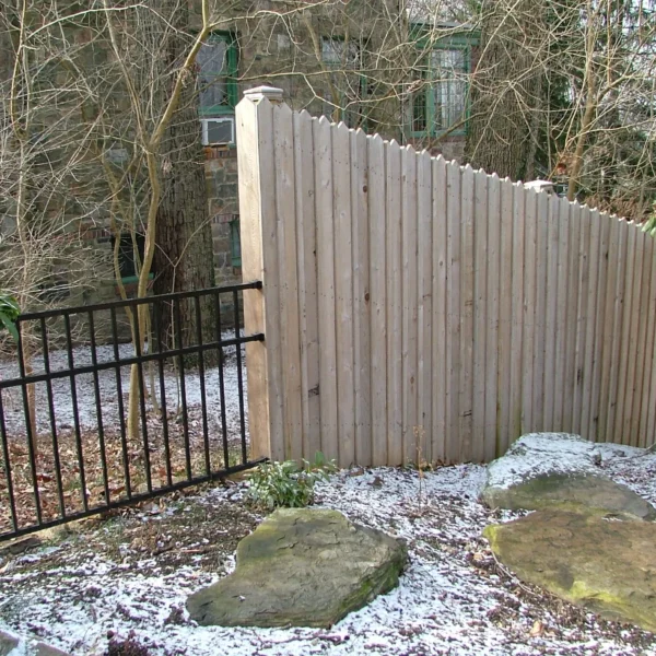 Wood/Aluminum Combination Fence
