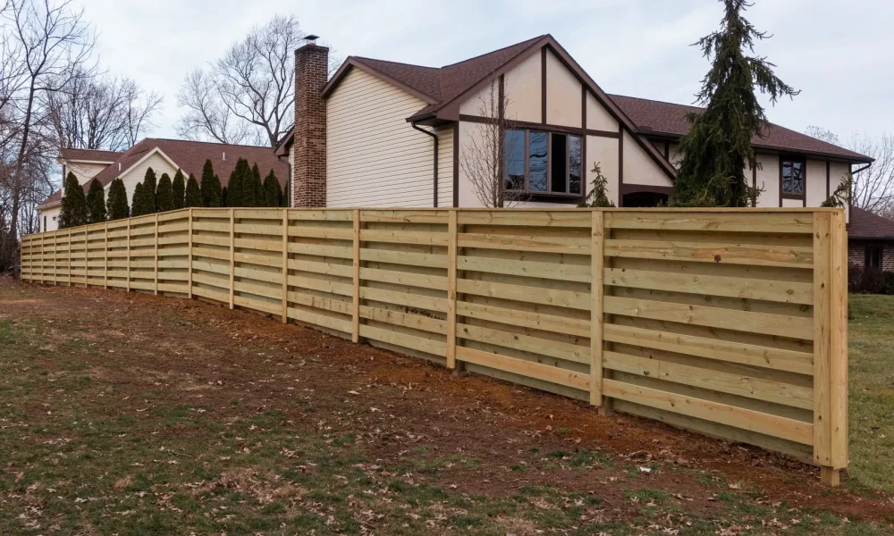 Horizontal Shadowbox Fence