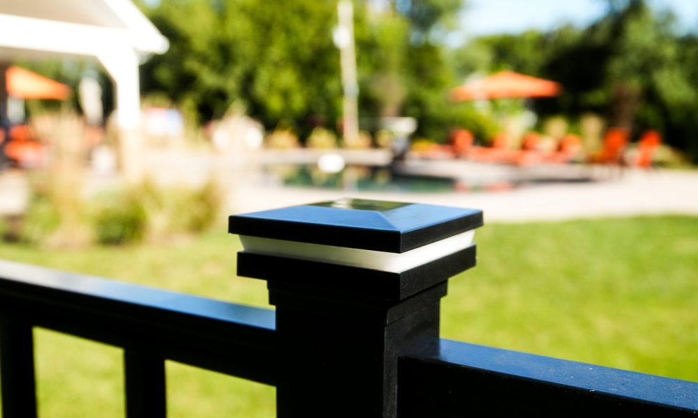 Aluminum Fencing with Solar Caps