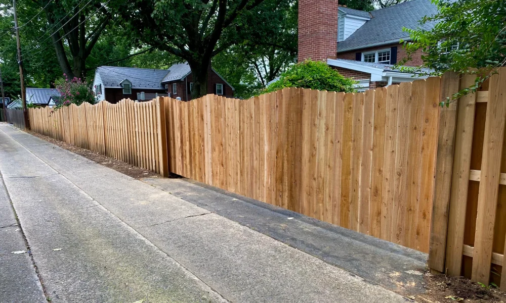 Western Red Cedar Automated Slide Gate