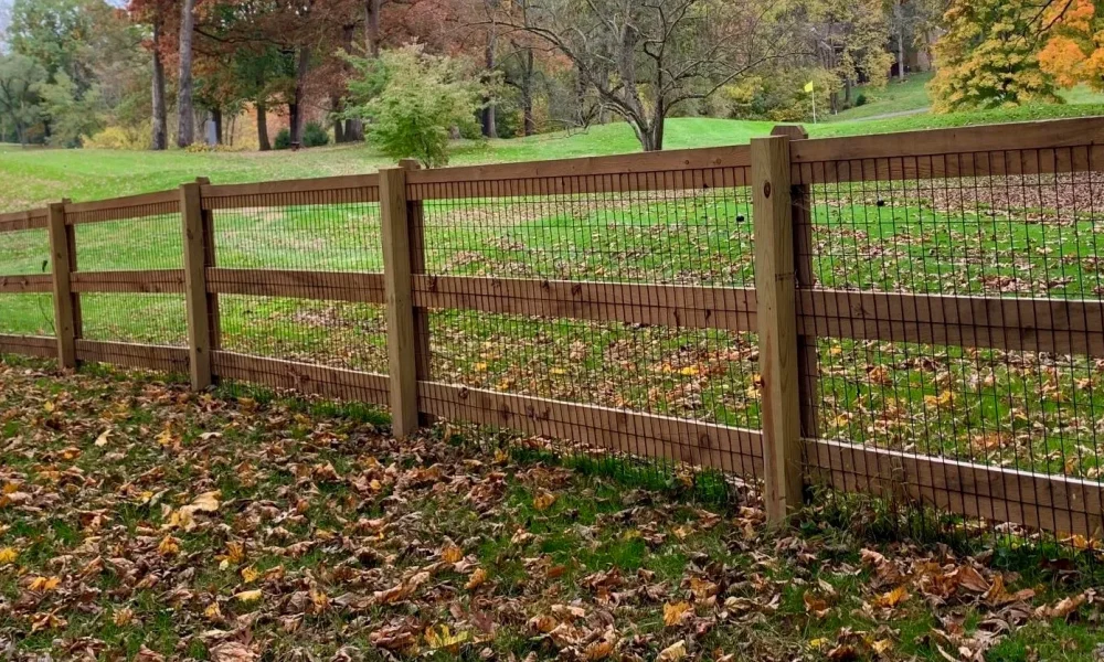 3-Rail Post and Board Fence