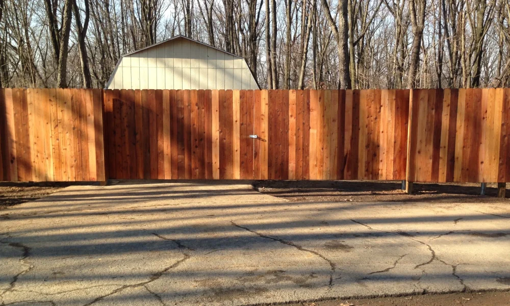 Cedar Privacy Slide Gate